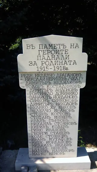 Надгробна плоча в памет на героите паднали за Родината - Търговище — Търговище