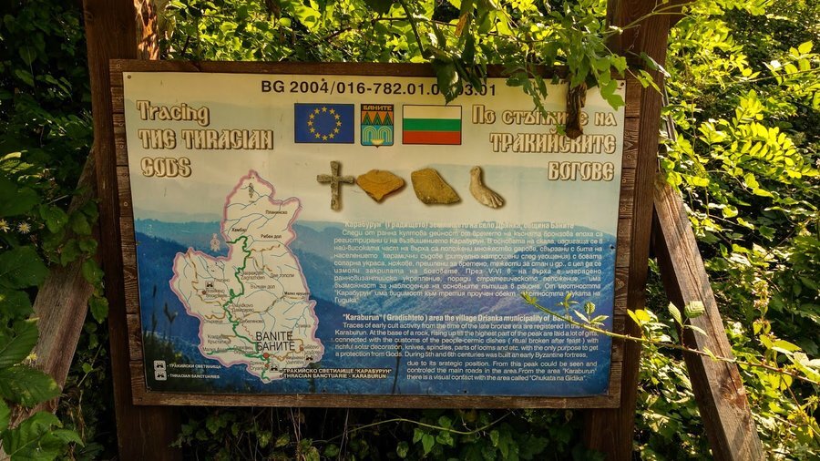 Тракийско светилище и римска крепост на вр. Карабурун- Дрянка