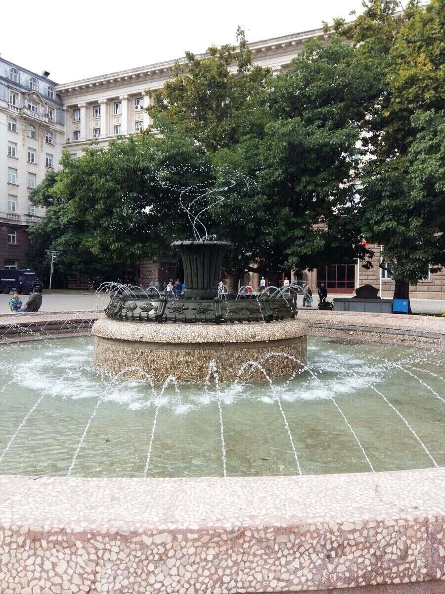 Фонтан пред сградата на Президентството - София